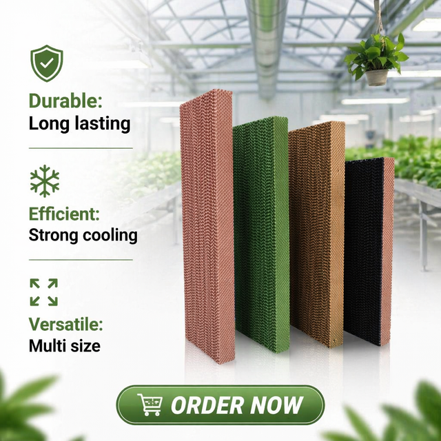 7090 5090 Honeycomb Evaporative Cooling Pad  Wet Curtain Cooling Pad for Poultry Farm Chicken House Ventilation Cooling System