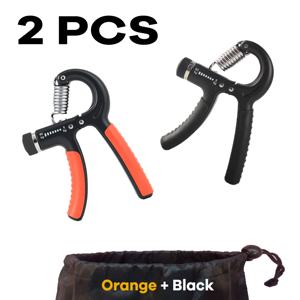 2-pack 60kg Steel &amp; ABS Muscle <strong>Hand</strong> Gripper Set Adjustable Home Use Portable Fitness Aids - Product Image 2