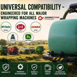 Película de Ensilaje de 5 Capas, 25 micras, 750 mm <span class=keywords><strong>x</strong></span> 1500 m, para Envolver Pacas de Forraje en Granjas - Product Image 3