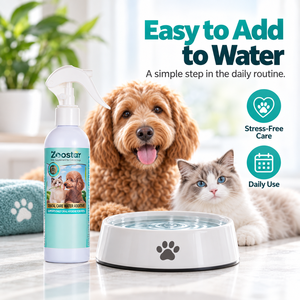 Schneller Versand: Flüssiger Zahngesundheitszusatz für Hunde und Katzen – Frischer Atem, Plaque- und Zahnsteinkontrolle für den täglichen Gebrauch - Product Image 1