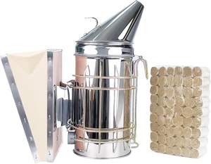 Nouveau fumeur de ruche d'abeille en acier inoxydable avec équipement d'apiculture essentiel de bouclier thermique pour les apiculteurs - Product Image 6