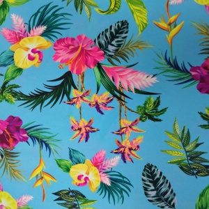 Tùy Chỉnh Phi Sáp Sinh Thái Thân Thiện In Kỹ Thuật Số Tái Chế Polyester Spandex In Bơi Mặc Vải - Product Image 4