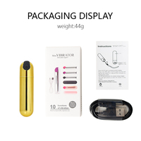 Mini vibromasseur USB rechargeable, étanche, en latex, pour stimulation vaginale, point G et anale, jouet sexuel pour femmes adultes.