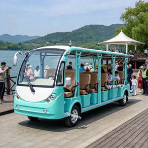Autobús Turístico Eléctrico de Alta Visibilidad con Señales de Giro, 18 Asientos, Piso Fácil de Limpiar, Ideal para Grandes Sitios Turísticos - Product Image 1