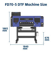 FEDAR 60cm Taille Haute Vitesse DTF Imprimante avec 5 I3200 Tête D'impression Impresora Shaker Poudre Machine pour Vêtement