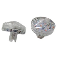 Cabochon Forain E14 3535 Automatique 60MM Préprogrammé RGB Pixel LED Point Lights pour Parc d'Attractions IP66 24V 110V 220V