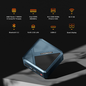 Mini PC Origimagic N2 Pro, AMD Ryzen <span class=keywords><strong>7</strong></span> <span class=keywords><strong>6800H</strong></span> 8C/16T 4.7GHz, 32GB DDR5 RAM, 512GB PCle 4.0 NVME SSD, Radeon 680M 8K UH DDP, Envío a Estados Unidos - Product Image 2