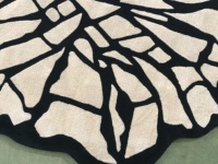 Tapis de maison fait à la main en 3D de conception personnalisée simplifiée moderne tapis touffeté en laine pour le salon pile coupée pour la chambre à coucher