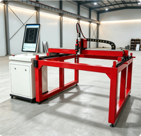 Découpeuse laser à fibre mini de bureau 1313T 1500W CNC à refroidissement par eau pour tôles DXF/AI