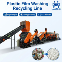 Línea de Lavado de Película Plástica de PP/PE Totalmente Automática Directa de Fábrica, 500-1000 kg/h, Certificación CE ISO