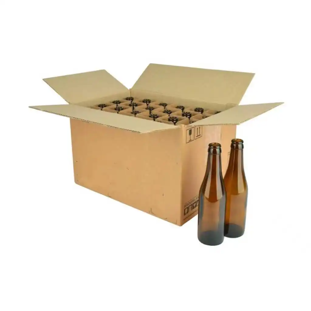 סיטונאי משלוח עיצוב מותאם אישית הדפסת לוגו 24 בקבוקי בירה תיבה