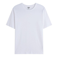 T-shirts vierges en coton 100% de haute qualité pour la vente en gros, T-shirts surdimensionnés épais pour impression personnalisée, T-shirt homme col rond