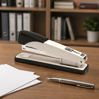 Agrafeuse de bureau portable HUACHI, agrafage manuel 24/8 pour 50 feuilles
