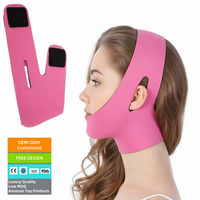 Masque de lifting facial personnalisé pour femme, réutilisable, réducteur de double menton pour le visage, sangle amincissante pour le visage sans BPA