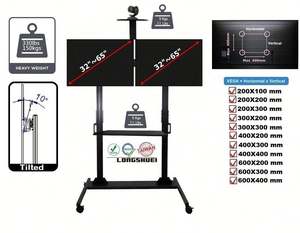 Carro de TV Cama con soporte Soportes y carros convenientes Producto - Product Image 4