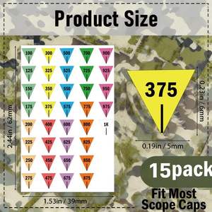 15 Pegatinas para Mira Telescópica - Pegatinas de Ajuste de Precisión para Deportes al Aire Libre - Product Image 3