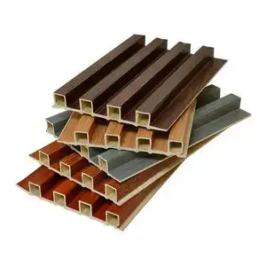Factory decorative natural wood and composite plastic spc wpc pvc interior cladding wall panels boards for indoor