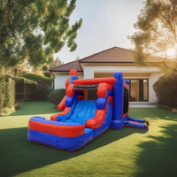 Videur gonflable combiné Spider-Man commercial pour matériel de PVC de parties avec le ventilateur et les kits de réparation pour l'usage d'affaires