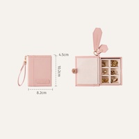 Boîte à bijoux de voyage modulaire en cuir PU, petite boîte de rangement portable pour bijoux, organiseur de boucles d'oreilles, bagues, colliers et bracelets