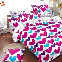 Parure de lit de créateur en gros 3 places, drap de lit, ensemble de draps 4 pièces avec taies d'oreiller