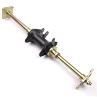 81CM 80CM Ensemble d'essieu arrière avec transmission par chaîne et disque de frein à bride pour la modification et le bricolage de véhicules électriques à 4 roues, Go Kart, UTV, ATV, Buggy, Quad