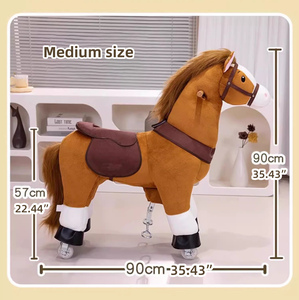 Caballo Mecánico de Peluche para Niños, Juguete de Montar y Balancear, Caballo para Montar al Aire Libre - Product Image 5