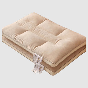 Six Zone <b>Neck</b> <b>Pillow</b> Medium Firmness Memory Foam Support For Adults Sleep Aid Rectangle Shape Chocolate Color - Product Image 5