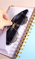 Carnet à spirale A5 avec sangle, carnet de planification en PU, carnet de budget avec règle, agenda minimaliste professionnel