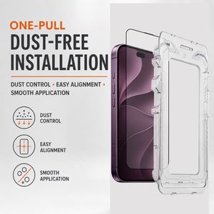 ฟิล์มกระจกนิรภัย 2.5D สำหรับ 18 Pro Max ความแข็ง 9H คมชัดระดับ HD ป้องกันการมองเห็นจากด้านข้าง เกรด AAA หนา 0.33 มม. บางเฉียบ ป้องกันฝุ่น - Product Image 1