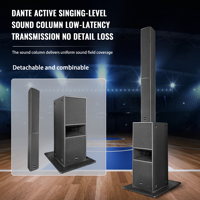 Altavoz de Columna Activo Profesional Dante de 6*5.5 Pulgadas y Subwoofer de Sonido de Doble Matriz de 12 Pulgadas con Software OEM para Eventos al Aire Libre