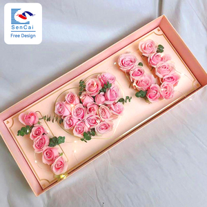 Bán buôn giày sang trọng hoa hồng Hoa vận chuyển Hộp hoa bao bì sóng vận chuyển hộp - Product Image 6