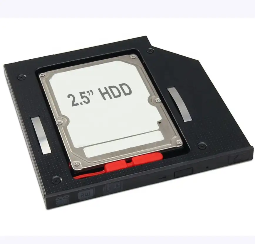 ラップトップ2番目のハードディスクドライブキャディアダプターは9.5MMユニバーサルラップトップCD/DVD-ROMオプティカルベイに適合