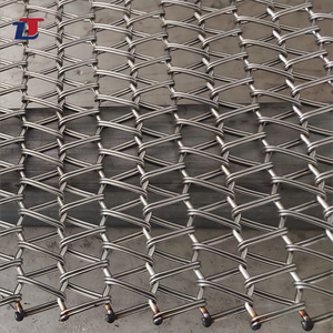Xỉ vắt băng tải vành đai thực phẩm cấp 310 314 304 SS chuỗi Thép không gỉ liên kết cân bằng xoắn ốc dây lưới băng tải - Product Image 6