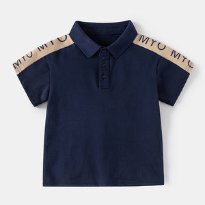 เสื้อโปโลเด็กผู้ชายแขนสั้นสไตล์ใหม่ประจำฤดูร้อนปี 2026 สำหรับเด็กเล็กและเด็กโต - Product Image 3