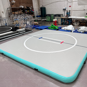 Tapis de lutte gonflable OEM 20x20 et 12x12 pour l'entraînement au karaté, au judo, au MMA, en PVC, imperméable, utilisation en extérieur, avec fermeture auto-agrippante - Product Image 4