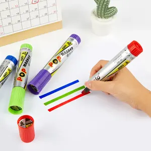 12 Colors Wholesale Advertising Graffiti Pen 6mm Promotion Gift Color Pop Poster Marker For Student