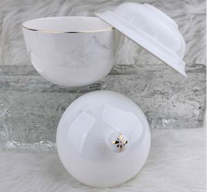 Vaisselle en porcelaine d'art chinois traditionnel, bol en céramique fini à la main, assiette et plat à épices - Product Image 2