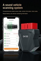 Nouveau lecteur de code OBD2 DA100 Mini compatible ELM327 ; prend en charge les outils de diagnostic automobile électriques personnalisés pour voitures
