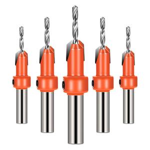 Broca avellanadora Yu Jian de 8 mm, 2 filos, vástago recto, broca de centrado ajustable para trabajar la madera, para orificios cónicos - Product Image 5
