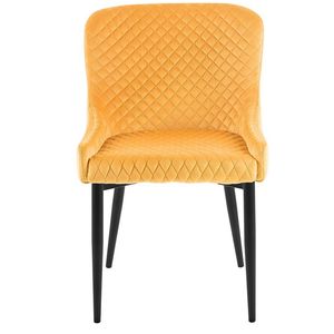 A buon mercato moderna sala da pranzo mobili poltrona tubo di metallo verniciato a polvere di colore del velluto <span class=keywords><strong>tessuto</strong></span> <span class=keywords><strong>sedia</strong></span> da pranzo - Product Image 2