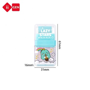 IGEN dễ thương bút chì tẩy cho trẻ em văn phòng trường học phim hoạt hình con lăn hình chữ nhật đầy màu sắc Tẩy bút chì cao su tẩy - Product Image 3