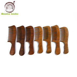 Vecchio carpentiere all'ingrosso pettine da donna a buon mercato prezzo di bellezza strumenti per la cura dei capelli in palissandro naturale per capelli in legno pettine con manico per femmina - Product Image 3