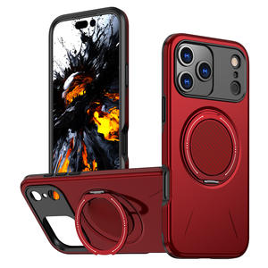 Funda para iPhone 17 Pro, 360 grados °   Soporte giratorio con amortiguación, funda protectora magnética para teléfono con cobertura total a prueba de golpes - Product Image 4