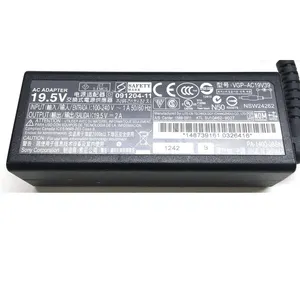 Adaptor pengisi daya Laptop untuk Sony VAio 19.5v 2A 40W 6.5*4.4mm