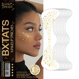 Di alta qualità <span class=keywords><strong>oro</strong></span> lentiggini temporaneo impermeabile per viso viso simpatico tatuaggio cosmetico per feste e trucco - Product Image 5