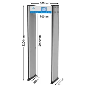 Detector de metais industrial, detector de arco de segurança para máquinas, 33 zonas, porta, passagem, detector de metais