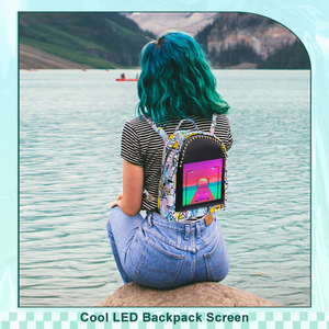 Boy Girls Led Mochila T5 Proveedor Venta al por mayor Laptop Night Light Bolsa impermeable Estudiante Tendencia Mujer Motocicleta Mochila Fábrica - Product Image 3