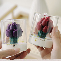Juego de Velas Aromáticas con Aroma a Tulipán, Colores y Aromas Variados, Marca Privada OEM, Vela para Decoración del Hogar, Regalo de Boda, Venta al por Menor