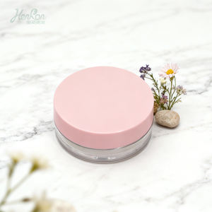 空プラスチックルースパウダーコンパクトコンテナ10g化粧パウダーケースPPメッシュ付きカスタマイズ可能カラー & ロゴ - Product Image 1