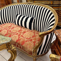Canapé classique italien Meubles de salon de style arabe Louis XV Canapé classique de luxe royal en bois